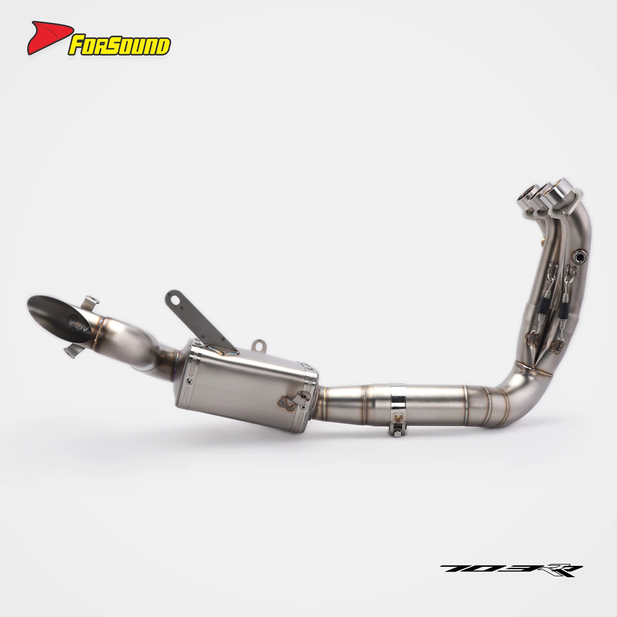 

For Zontes 703RR OEM Style Straight Through Exhaust System Optional Valve Perfect Fit Motorcycle Racing Modified Exhaust Pipe