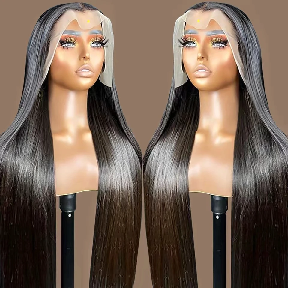 Wulala  13x4 Straight Lace Front Wig 13x6 Hd Transparent Lace Frontal Human Hair 30inch Brazilian Wig For Women Preplucked Lace