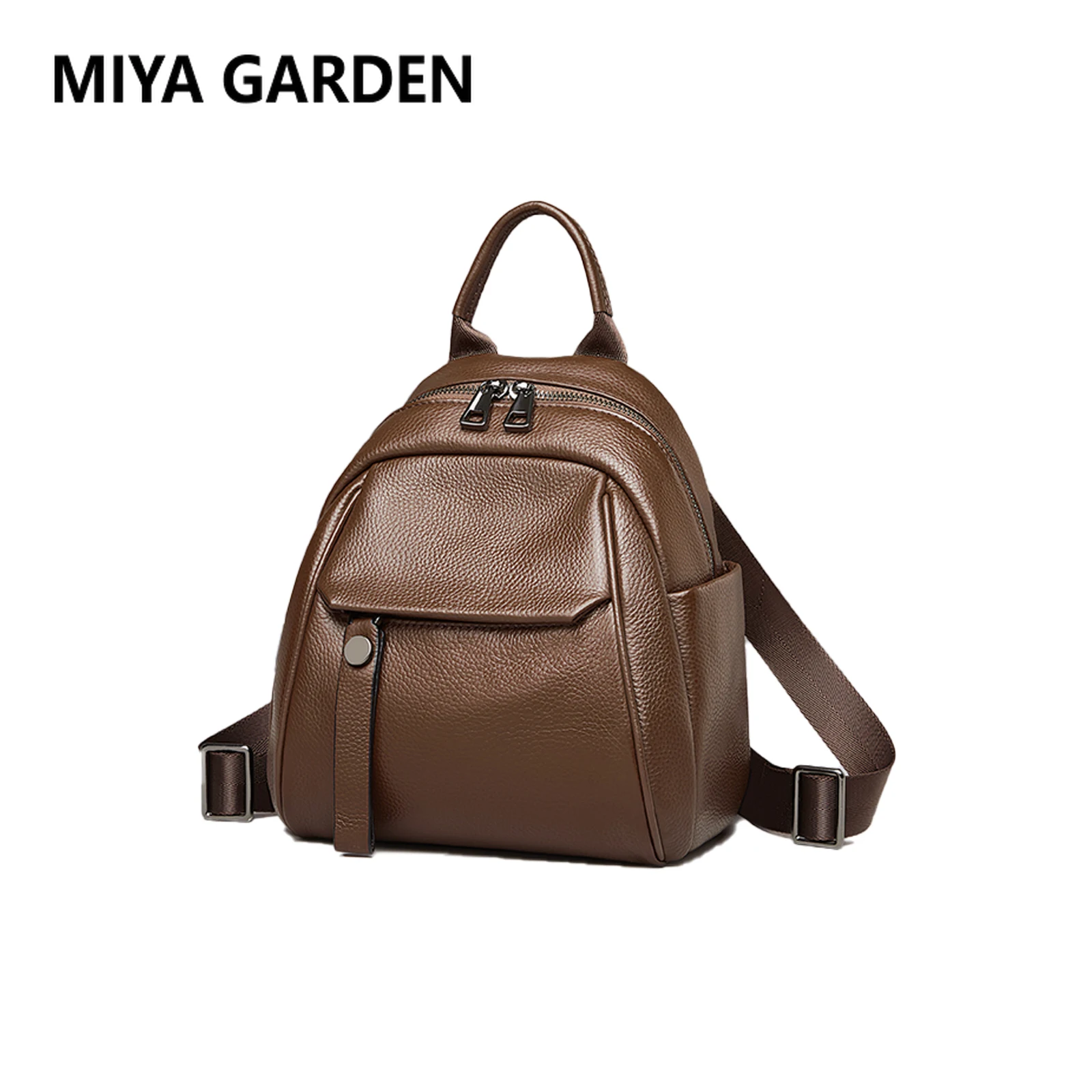 MIYA GARDEN Genuine Leather Women's Shoulder Bag New Multifunctional Bags Fashion Girls High Quality Women's Backpacks Mochila