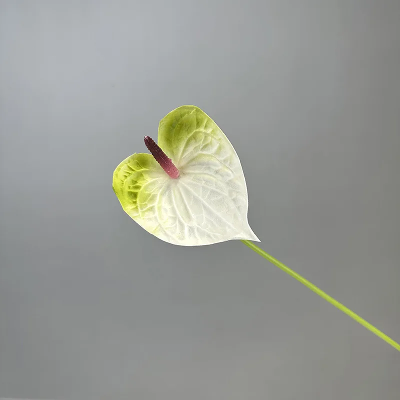 10 Stück Künstliche Blumen PU Anthurium Hochzeitsdekoration Kunstblumen Palme Wohnaccessoires Party Blumenstrauß Großhandel – Detail 33