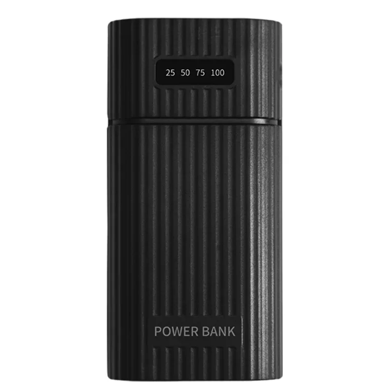 2/3 Port wejściowy 18650/18700/20700/21700 przejściówka do ładowarki baterii plastikowa powłoka mobilny powerbank etui wyświetlacz LCD do telefonu