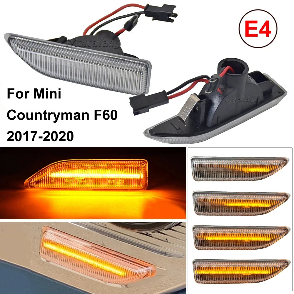 

Янтарный светодиодный передний бампер, боковой габаритный фонарь, указатель поворота для MINI Countryman F60 2017 2018 2019 2020 2021