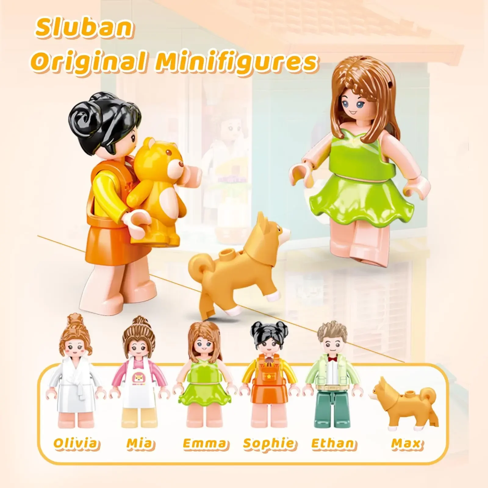 บ้านของเล่นต่อแบบสีสันสดใส 571 ชิ้น สำหรับตกแต่งห้องครัว ห้องนอน ห้องนั่งเล่น ของเล่นแบบประกอบเอง ของตกแต่งโต๊ะทำงาน ของขวัญวันหยุดสำหรับเด็ก