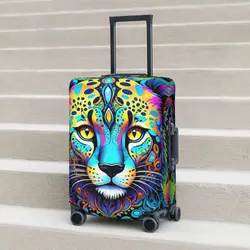 Funda de maleta con estampado de animales, protección elástica de viaje de crucero con dibujos animados, suministros de equipaje para vacaciones