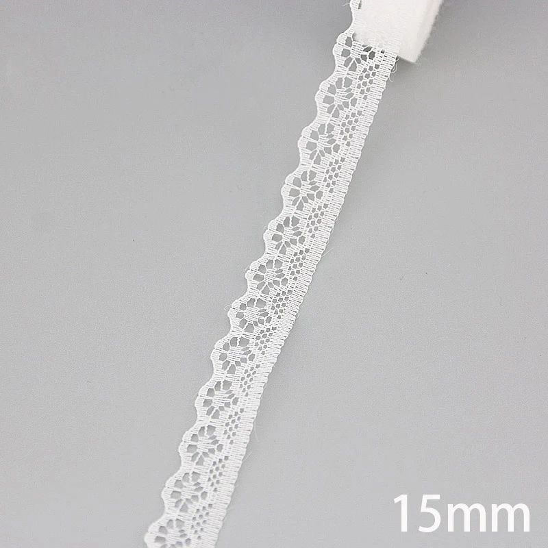 (20 yards/roll) 15mm white Lace fabric Webbing Decoration Lovely gift packing Material