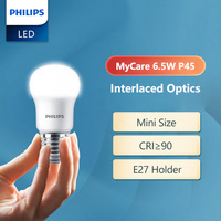 Philips LED E27 MyCare Mini Ball Bulb 6.5W(=45W) P45 Light 3000K 6500k White 220V-240V Original Comfort LED Home Lamp Small Size