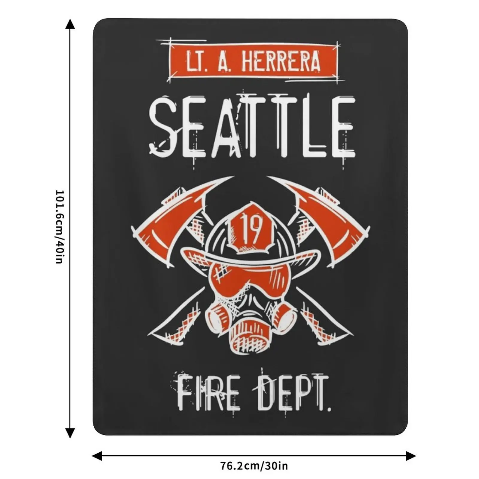 Station 19. Lieutenant Lt. Andrea Andy Herrera. Seattle Firefighters, Fire Department. Throw Blanket Quilt anime Blankets