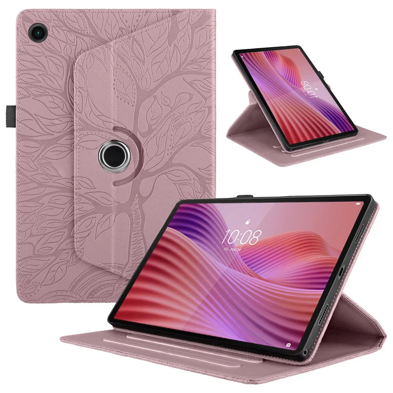 

Чехол для Lenovo Tab TB311FU с тиснением, вращающаяся на 360° подставка для планшета, чехол для Lenovo Tab 10,1 дюйма, 2025 TB311XU, чехол