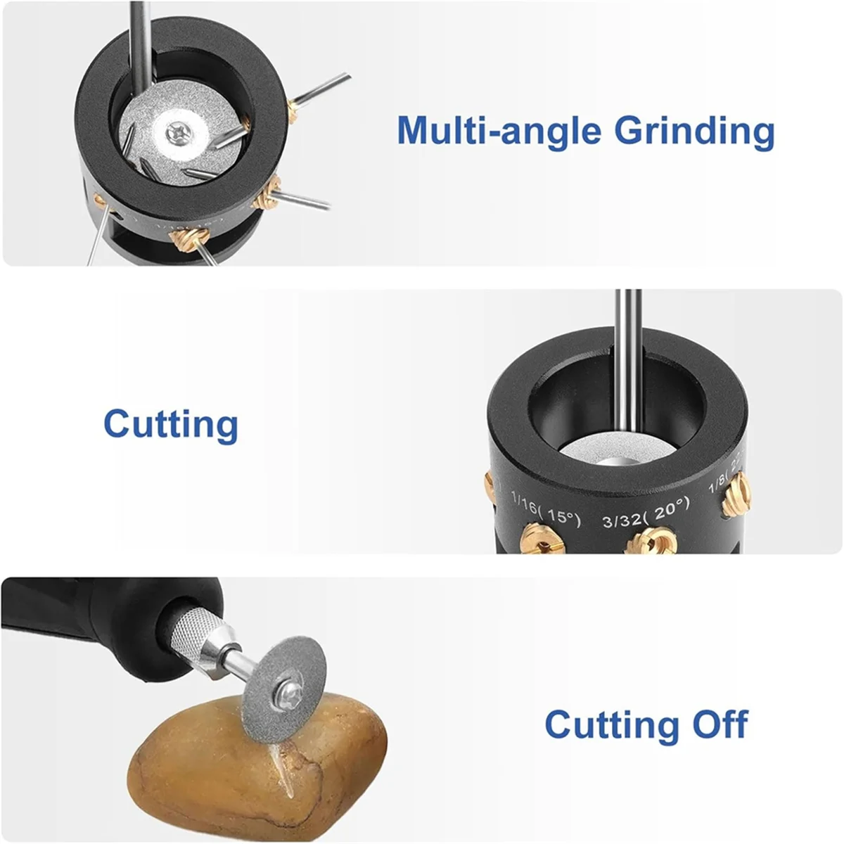 Aluminum Sharpener Welding Tungsten Grinder Head Tool, Tungsten Electrode Sharpener Grinder Head for TIG Welding Rotary HOT