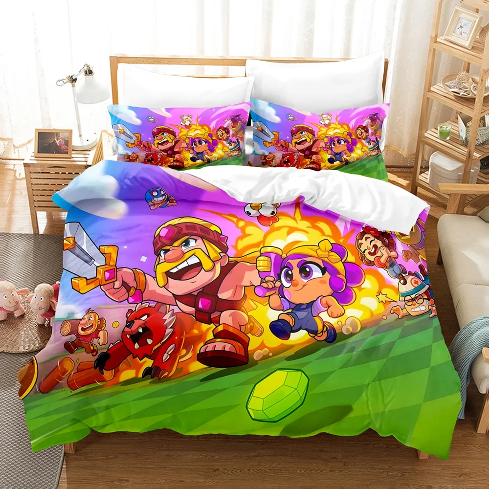 3D Print Squad Busters Bed Linen Anime Demon Slayer Bedding Set 135x200 Teens Boys Twin Single Queen King Full Duvet Cover Sets