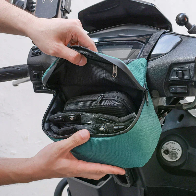 Front Motorcycle Bag Touch Screen Waterproof Cycling Navigation Handlebar Storage Waist Bag Handlebar Bag Portable For Vespa Hik