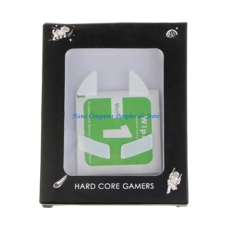 f68c 1set 0.8mmガラスマウスフィートスケートマウスステッカーパッドバイパー究極