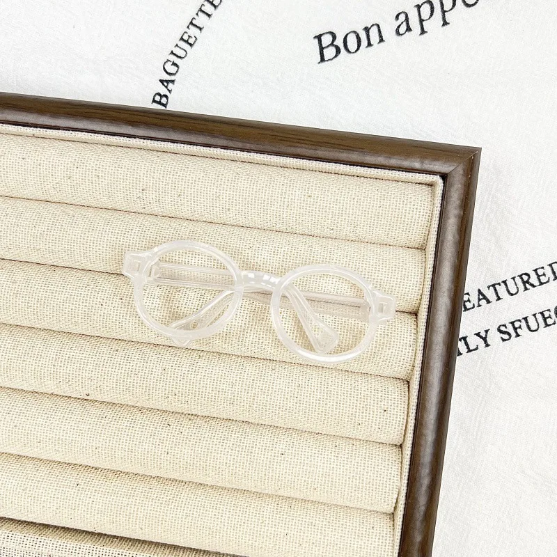 6.5 سنتيمتر نظارات بلاستيكية شفافة ل 1/8 1/6 1/3 1/4 BJD ل Labubu MSD SD أفخم ل EXO دمية النظارات الشمسية