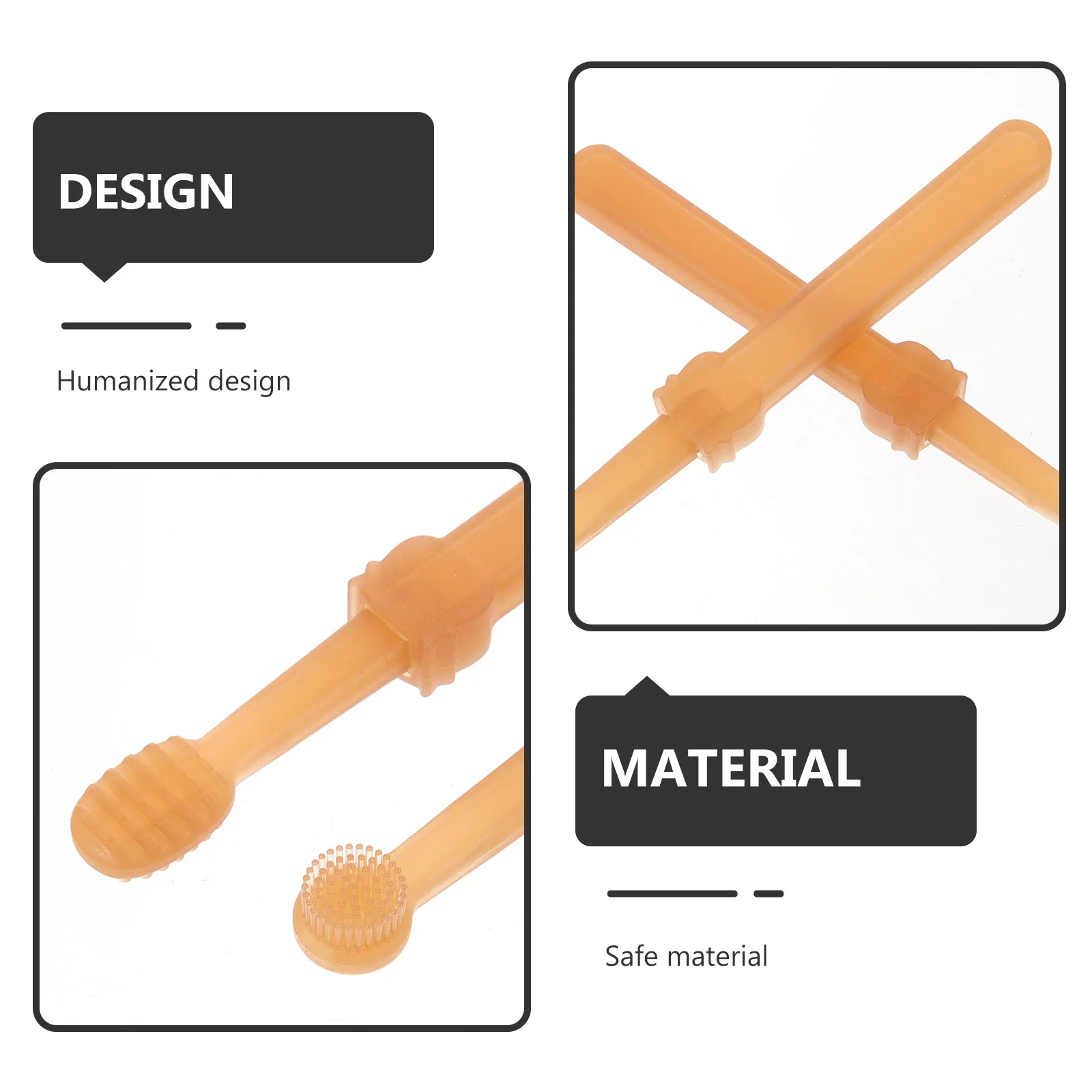 1Set Professional Pet Toothbrush Set Safe Silicone Bristles Ergonomic Handle for Dog Cat Puppy Oral Hygiene Daily Teeth Cleaning