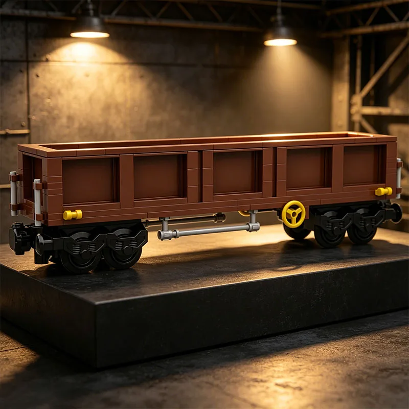 NEW 141PCS MOC City Open Coal Wagon Car Tank Train Model DIY Creative Ideas Technology Child Toy Assembly Puzzle Birthday Gift - view 5