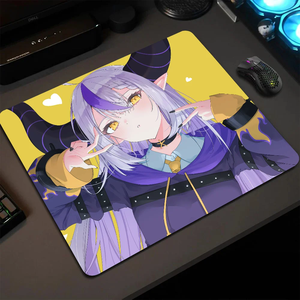 La+ Darknesss Hololive Girl Anime Mousepad Small LockEdge Mouse Pad For Gamers Computer Desk Pad Anti-slip Rubber