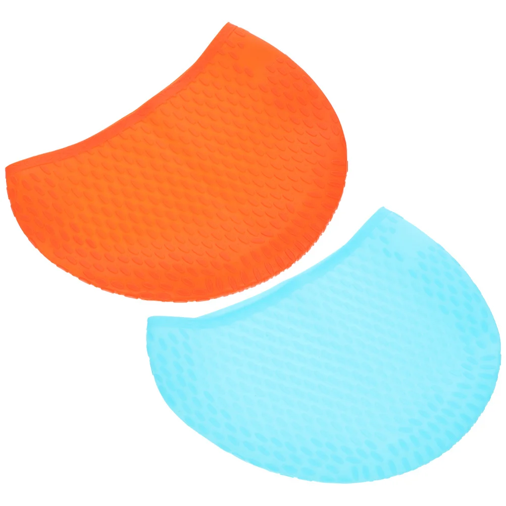 

2Pcs Swim Hat Silicone Swim Cap Flexible Comfortable Swimming Cap for Long Hair Adult Women Men Bathing Caps for Women Swimming