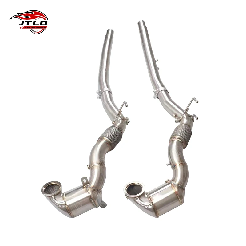 Professional For Audi S3 2018 4WD Downpipe With OPF 304 Stainless Steel High Flow Exhaust Upgrade