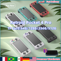 Retroid Pocket 4 Pro Handheld Console 4.7 Inch Handhelds Video Game Retro Player 8G+128GB RP4 Android 13 WiFi 6.0 512G Console