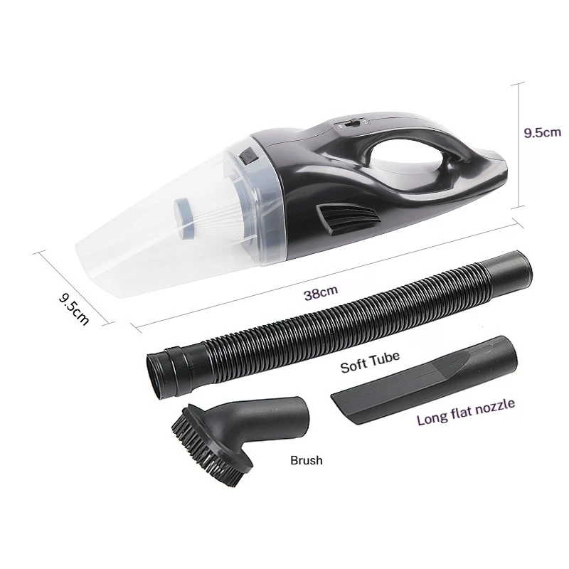 Small Handheld Portable High Power Car Vacuum Cleaner Wireless And Wired USB Rechargeable For Home and Car Dual-Use