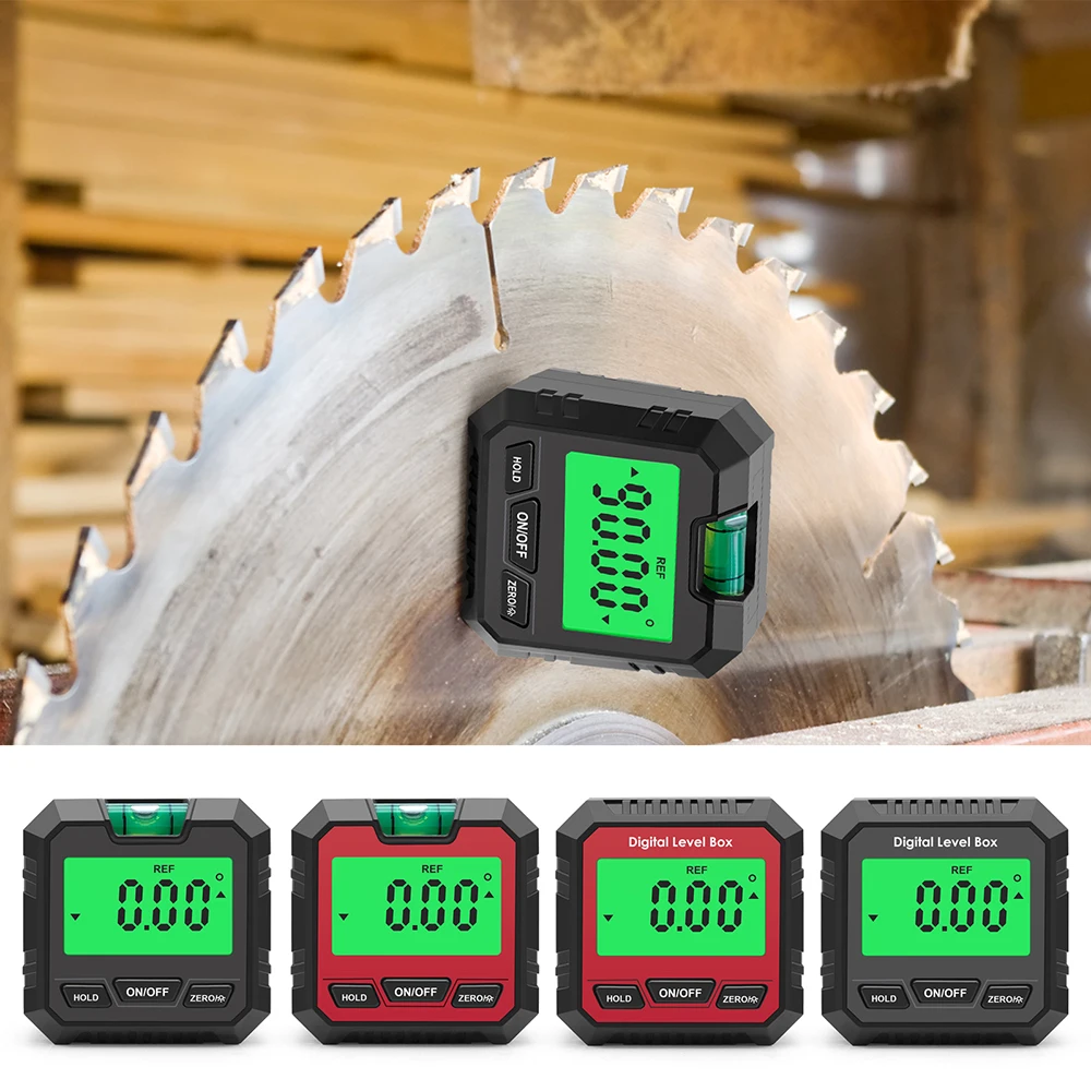 Digitale Niveau Doos Gradenboog Hoekzoeker 90 Graden Niveau Gauge Bevel Gauge Inclinometer Met Magnetische Gebaseerd Backlight