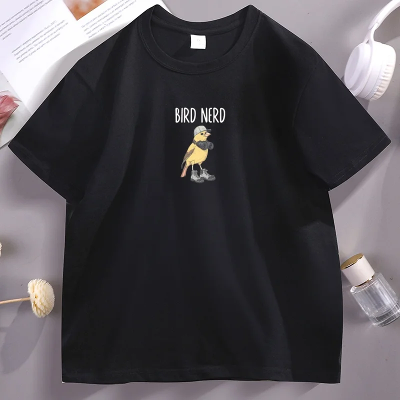 

Bird Nerd T-Shirt Funny Bird Watcher T Shirt Casual Cotton Short Sleeve Round Neck Tees Man Designer Cool Tees Basic Tops