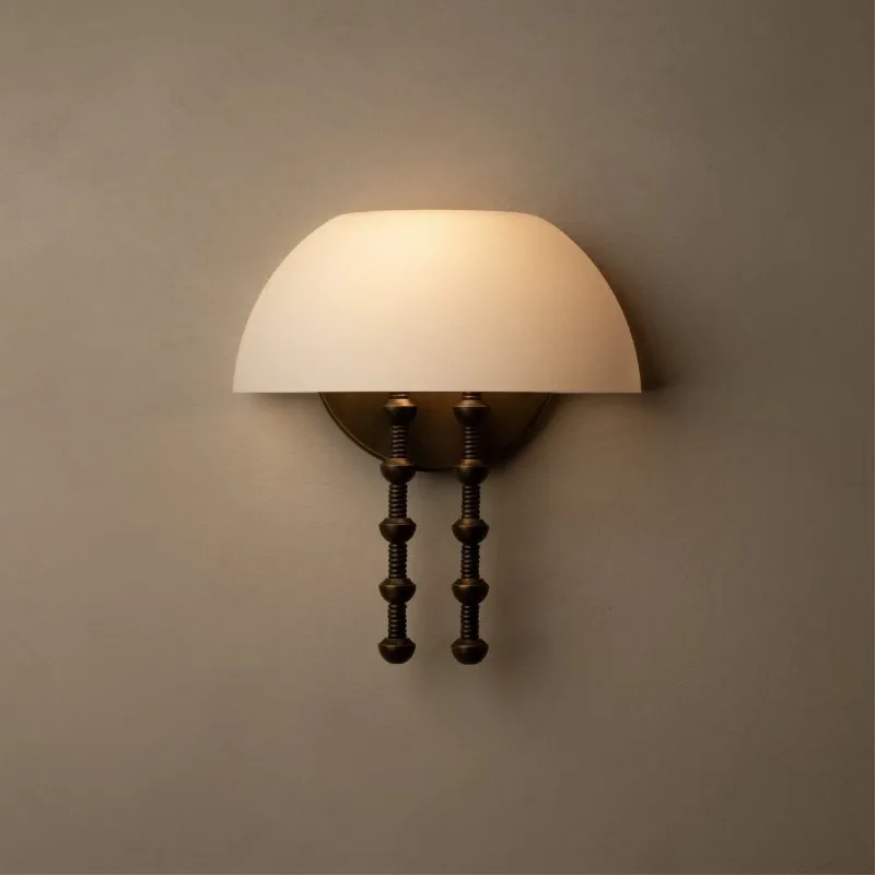 Medieval bedside wall lamp, new wall bedroom French stairs decorative atmosphere living room new lamps retro villa