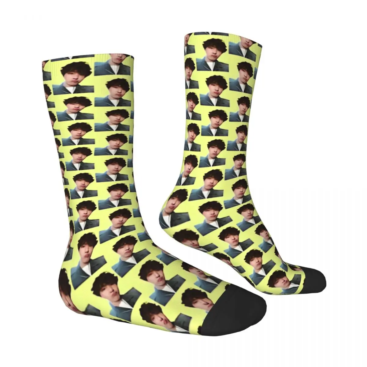 Jungkooks Hoseok Socks Leisure Stockings Winter Anti Sweat Women Men Socks Quality Pattern Skateboard Socks