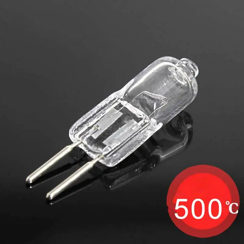 20W 12V G4 Halogen Bulb Oven Light Halogen Bulb 2600K Warm White Bulb Beads Crystal Lamp Bulb Home Appliance Replacement Bulb