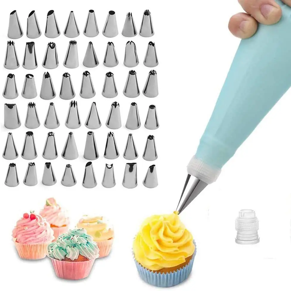 Cake Turntable Kit Pastry Baking Tools Accessories Cake Decorating Supplies Set Rotating Stand Cream Nozzles for Fondant