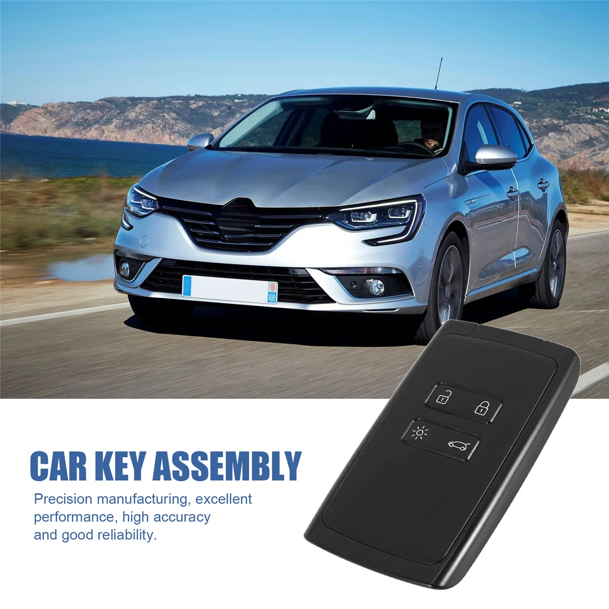 Chave remota do carro, Keyless Smart Card Key, apto para Renault Megane 4, Talisman Espace 5, Kadjar, KR5IK4CH-01