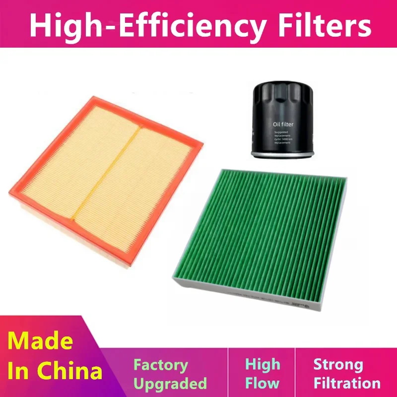 3pcs/Filter Set For Faw Hong Qi Hongqi HQ9 H6 HS5 2.0t/2022 2023 2024/Oil, Air Nacelle Filter/Auto Parts