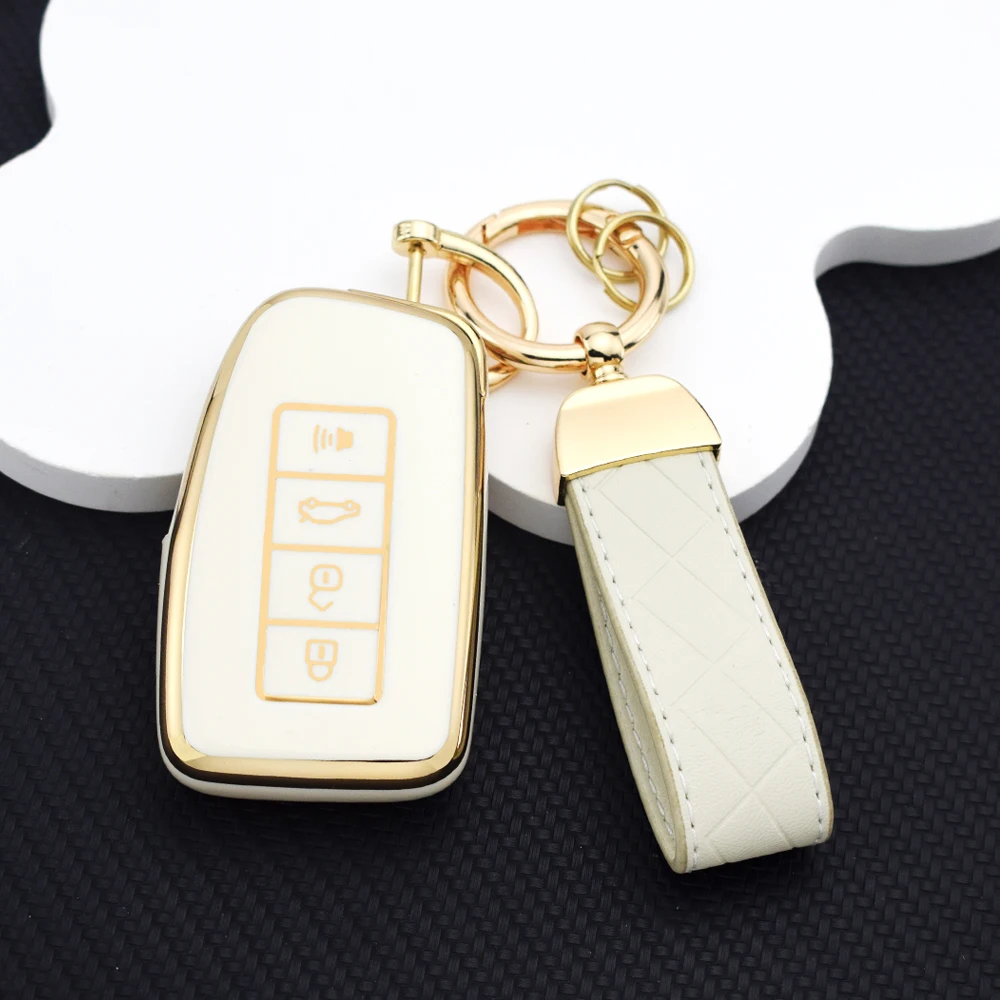 4Buttons TPU Car Key Case Cover for Lexus NX300 RX350 Es300h Rx450h GS300 GX470 IS250 ES350 LX570 GX460 Is300h Shell Fob Holder