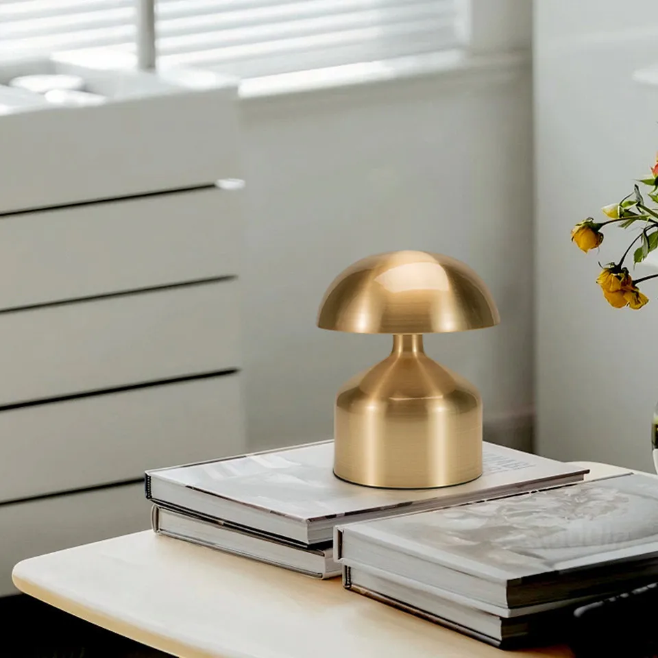 LED Table Lamps USB Rechargeable Touch Dimming Night Light 3 Color Cordless Atmosphere Bedroom Bedside Reading Lamps Decor Light