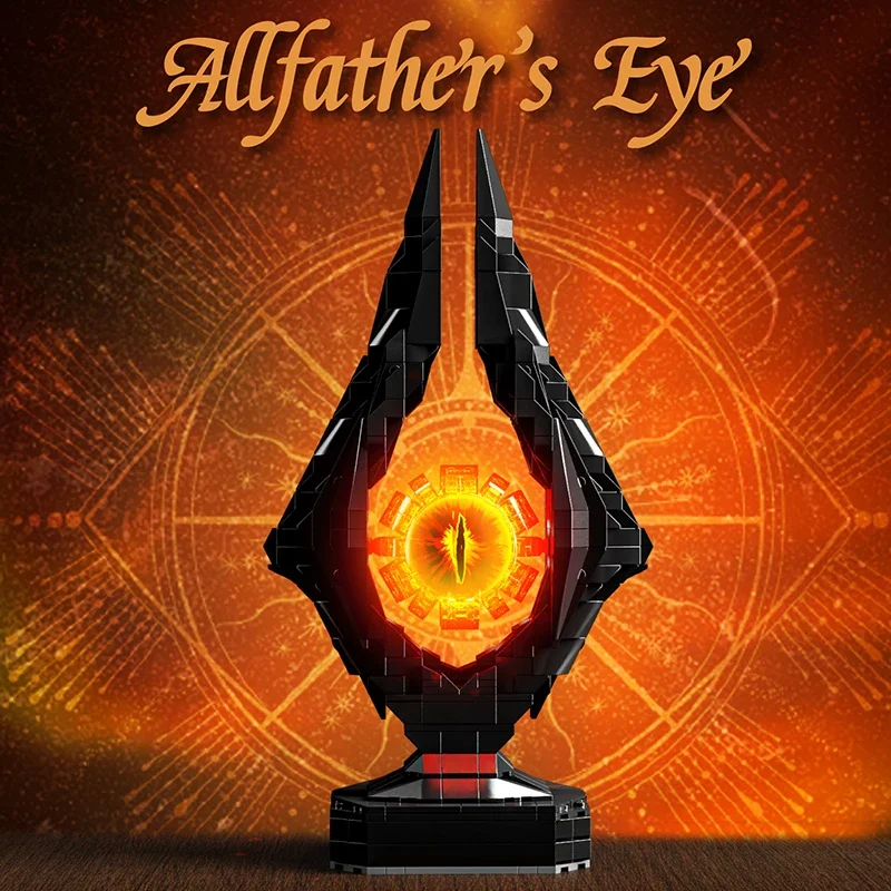 2025 Creative New Allfather's Eye Dark Model  Kit Bricks Creative Bricks Assemble Holiday Party Birthday Gifts Boys Girls