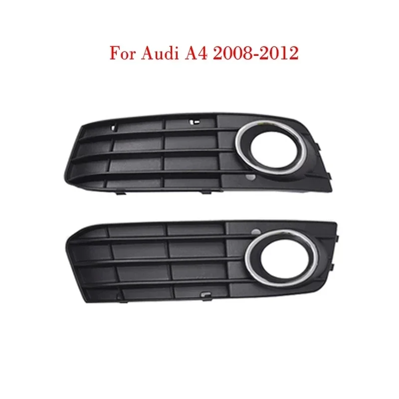 

2Pcs ABS Plastic Right & Left Fog Light Lamp Cover Grille for Audi A4 /A4L B8 2008 2009 2010 2011 2012