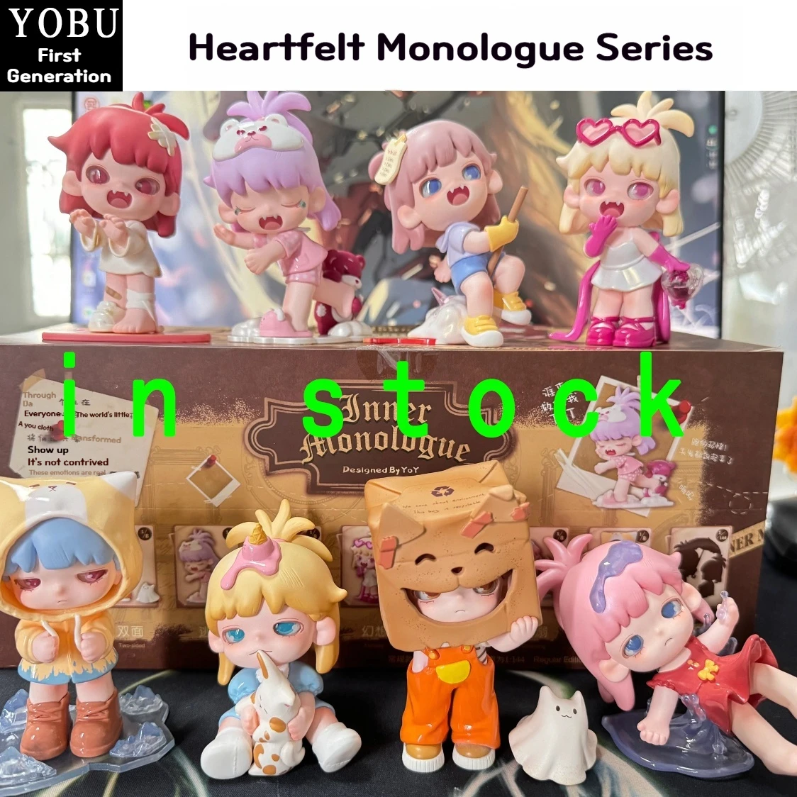 

Подлинная монолог Yobu Soul, серия «Починающий жизненный опыт», второе поколение слепых коробок, украшения, игрушки, подарок на руку