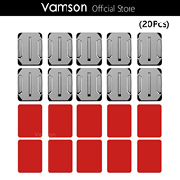 Vamson 20Pcs Curved Surface Base Mount with VHB Adhesive Stickers for Gopro Hero 5 4 3 2 for SJ4000 for Eken Accessories VP106F