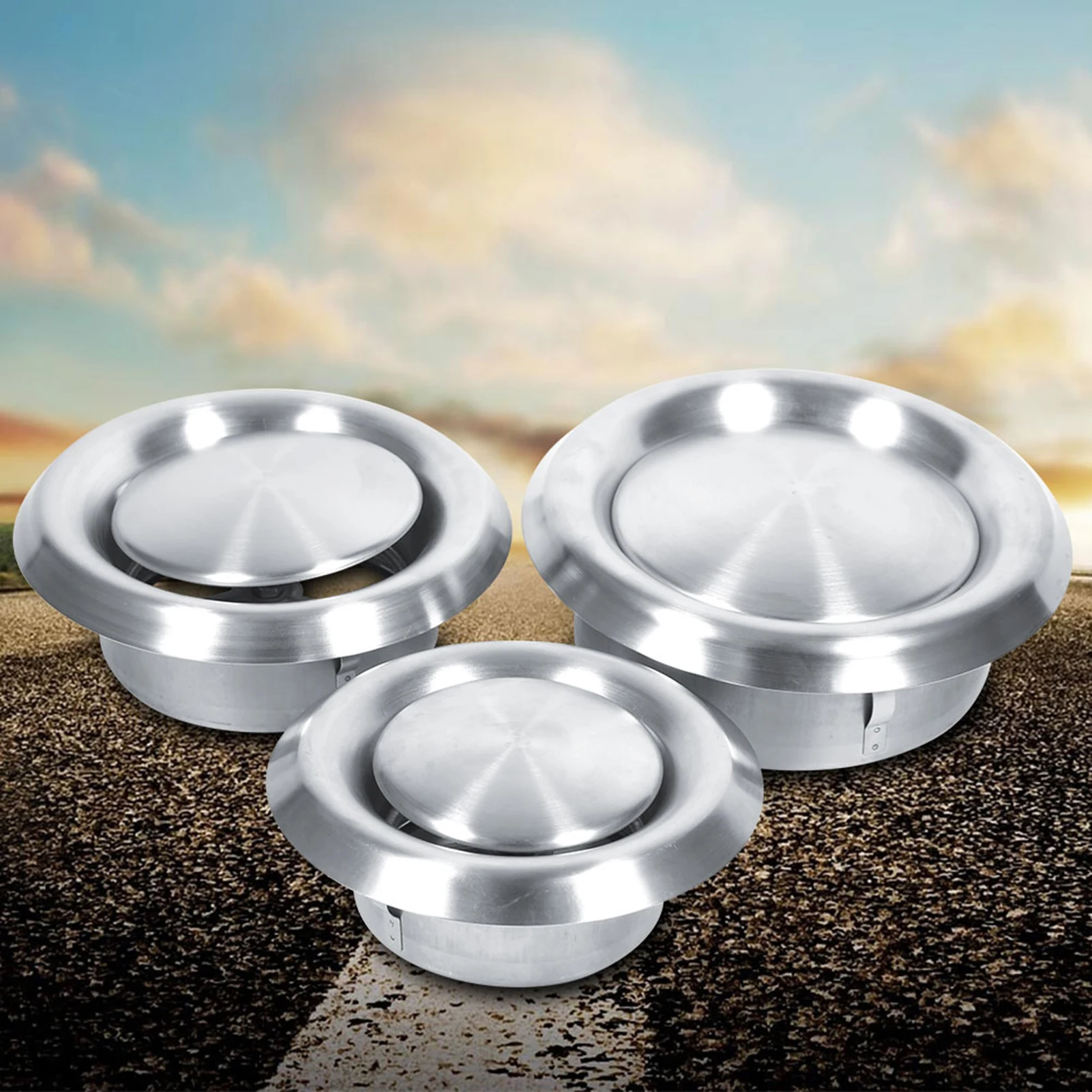 3 Sizes Stainless Steel Vent Round Ventilation Duct Cover Adjustable Air Vent Wall Ceiling Home Accessories New 100/125/150mm