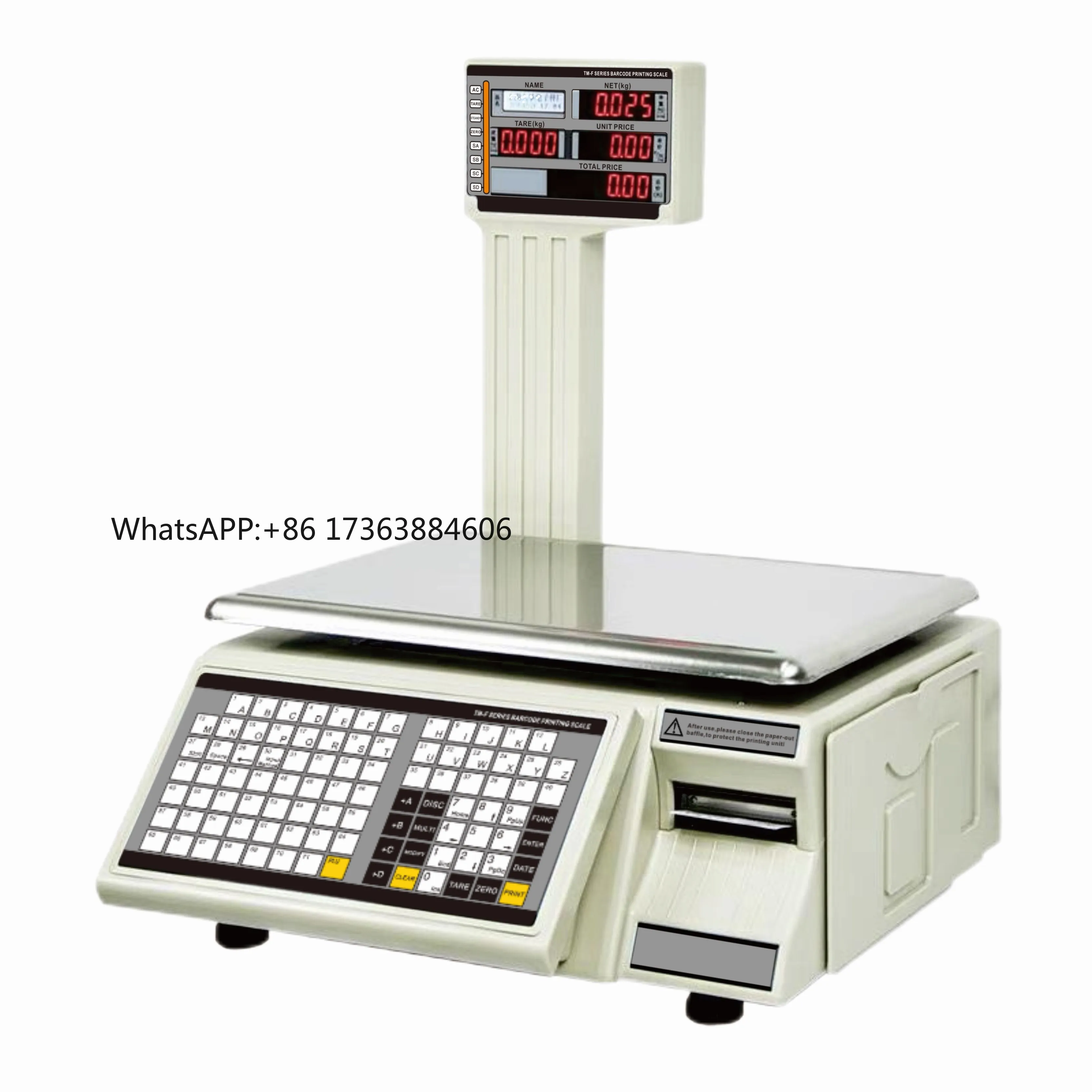 

2026 Printing Scale With Printer Barcode Weighing Label Printing Scale for Butchering Weighing Scale With Label Printer 30kg