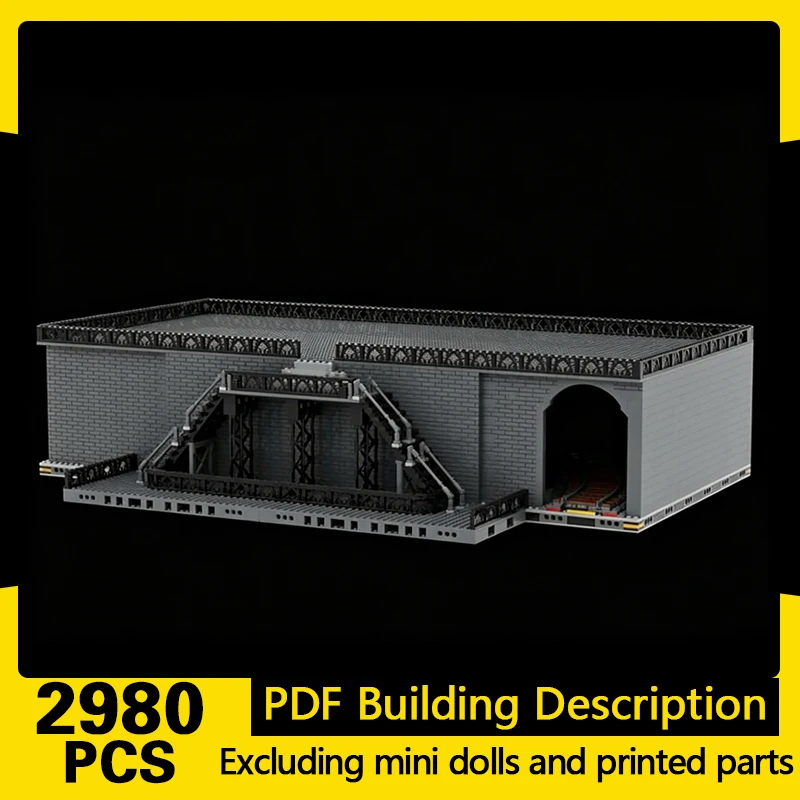City Street View Model MOC Building Bricks Loop Coaster Tunnel Modular Technology Gifts Holiday Assemble Children Toys Suit