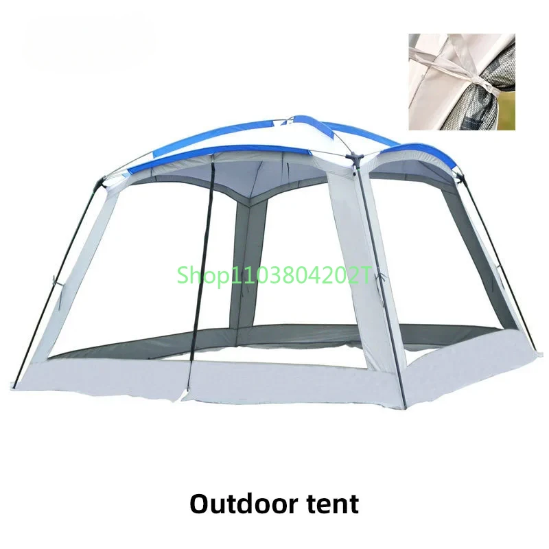 

Outdoor Mosquito Net Sunshade Net Pergola Beach Camping Leisure Silver-coated Tent Canopy Dome Sunshade