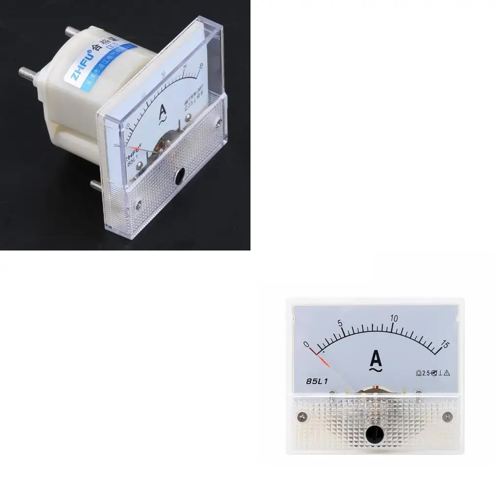 652F 85L1 AC Panel Meter Analog Panel Ammeter Dial Current Gauge Pointer Ammeter