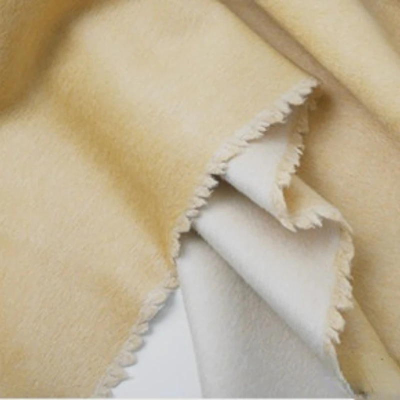 

Thickened Double Faced Alpaca Wool Fabric Warm Thick Coat Autumn Winter Wholesale Cloth Per Meter for Sewing Diy Material