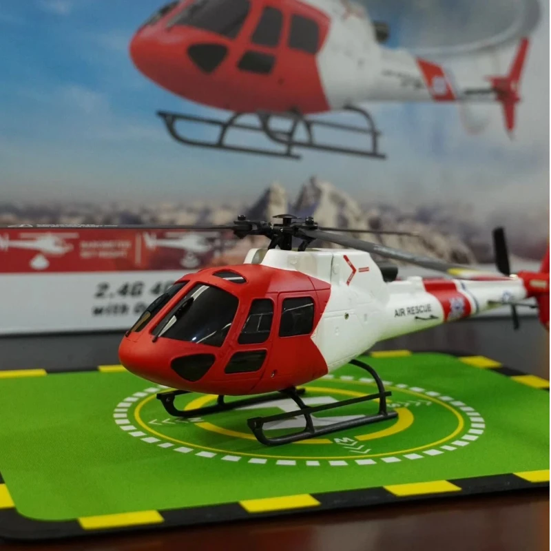 

2026 WLToys K150 RC Helicopter 4CH Flybarless AS350 Air Rescue RC Model With Altitude Hold Optical Flow For Hobby