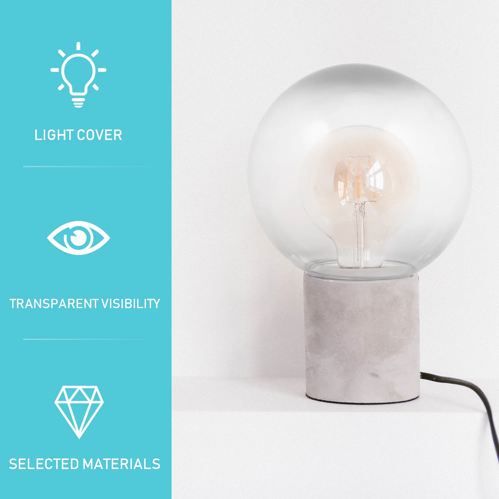 

1Pcs Durable Glass Lampshade Replacement for Table Floor Wall Light Cover Home Decor Lampshade Decor Home Lamp Cover