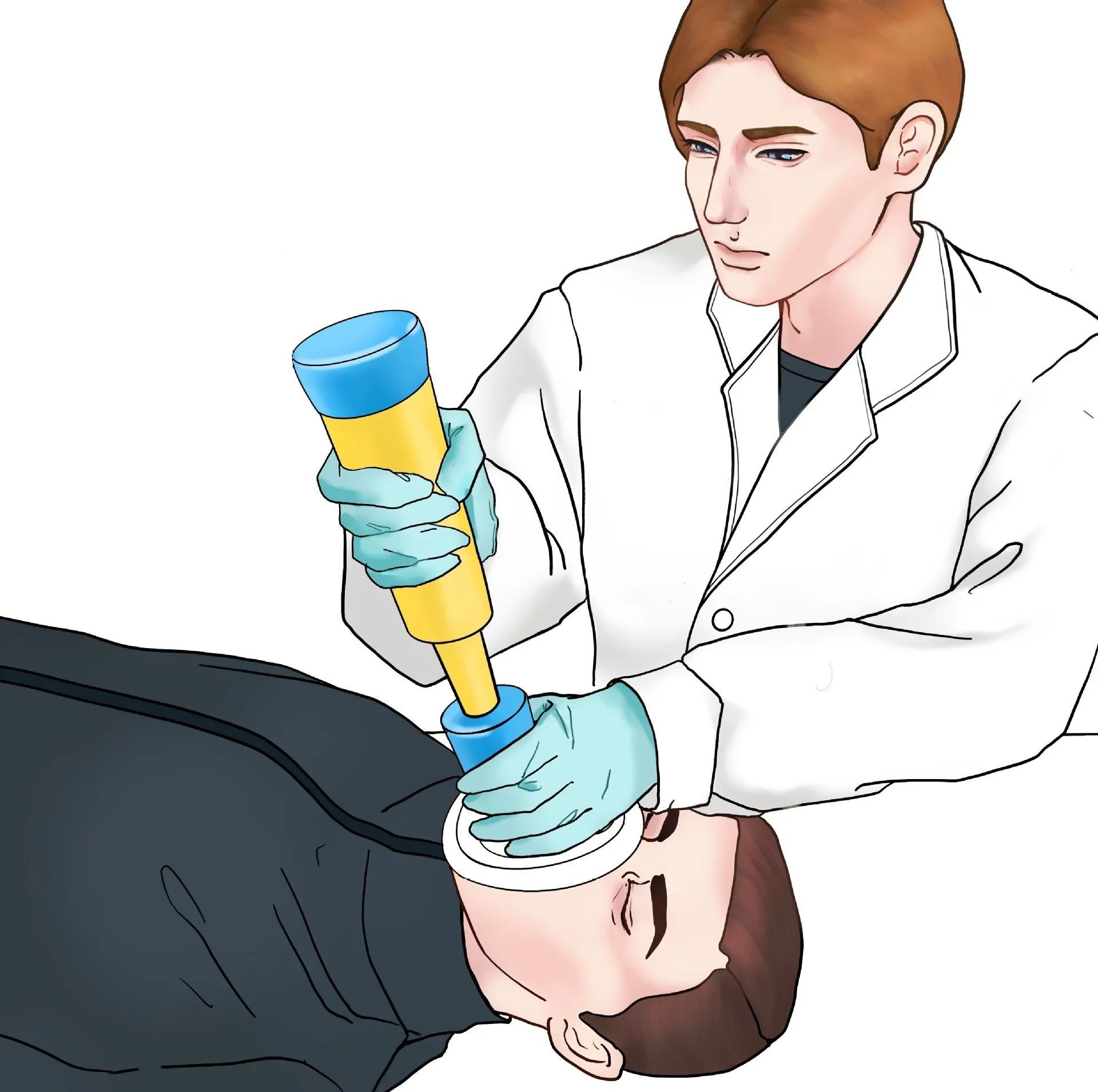 جهاز إنقاذ الاختناق للأطفال والكبار مع قناعين مضاد للاختناق، جهاز محمول للطوارئ