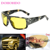 Trend Luxury Camo Driving Night Vision Sunglasses Men Women Outdoor Classic Polarized Anti-glare Goggles UV400 Óculos Masculinos