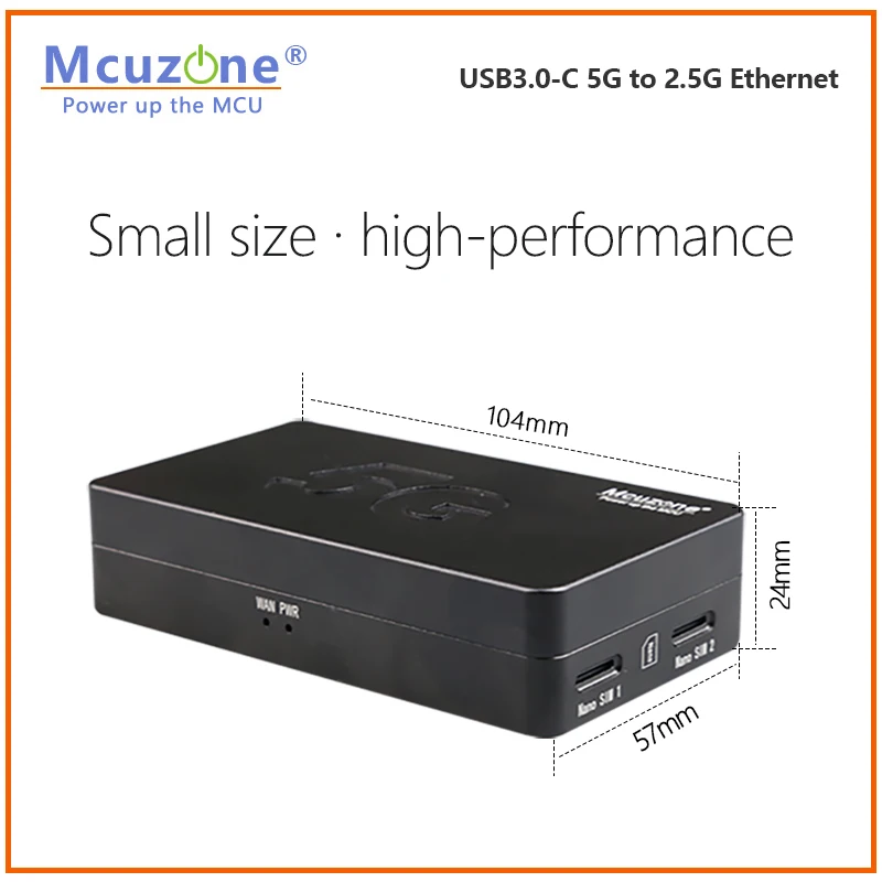 (รุ่น:MR5211C)M.2 5G to 2.5G Ethernet(RJ45) USB3.0-C,CNC Case,สนับสนุน RM521F,RM520N,RM510Q และ RM500Q,win10/11,RTL8125