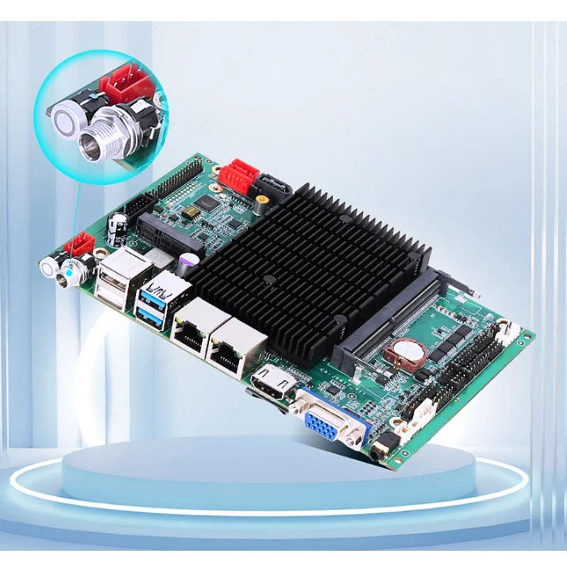 산업용 제어 메인보드 J6412 듀얼 네트워크 포트 LVDS/EDP 쿼드코어 DDR4 안드로이드 PCBA 개발 보드 임베디드 마더보드